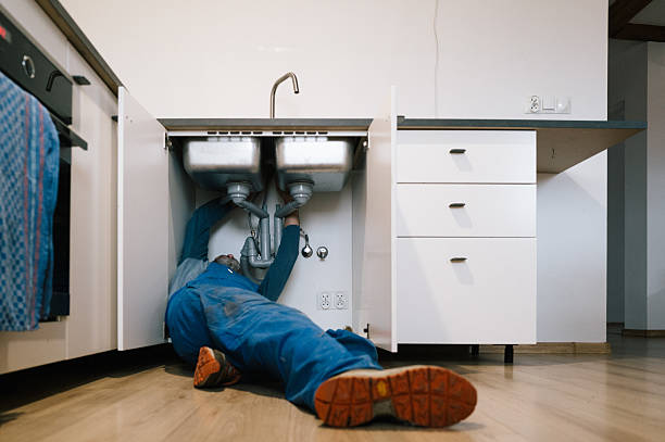 Professional Plumbing technician working in Bruington, VA